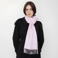 Check Cashmere Scarf