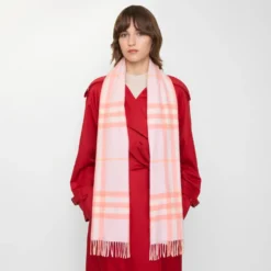 Check Cashmere Scarf