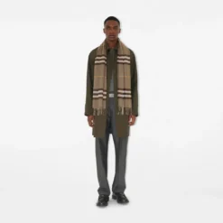 Check Cashmere Scarf