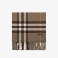 Check Cashmere Scarf