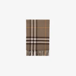 Check Cashmere Scarf