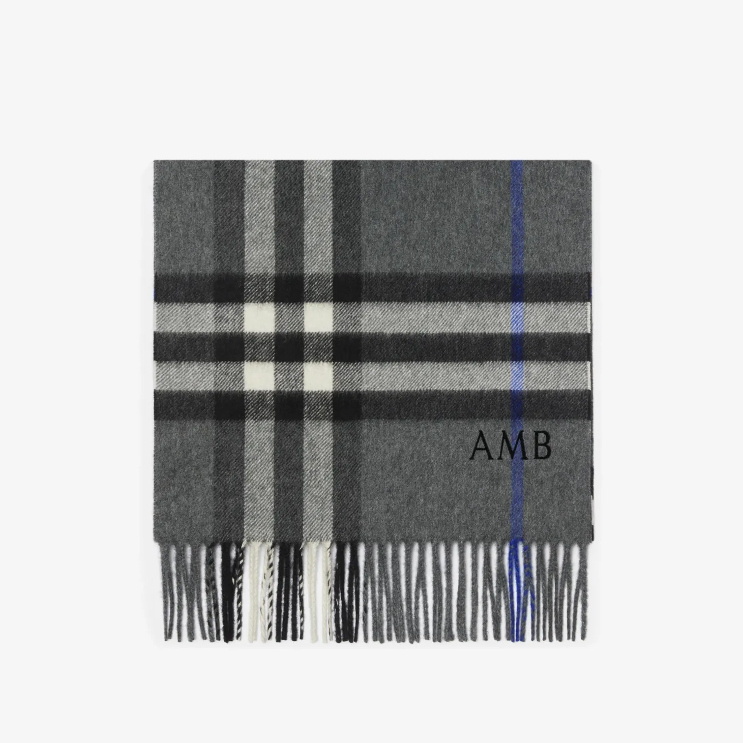 Check Cashmere Scarf