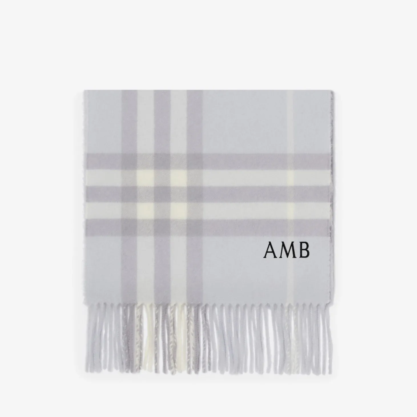 Check Cashmere Scarf