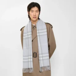 Check Cashmere Scarf
