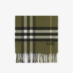 Check Cashmere Scarf