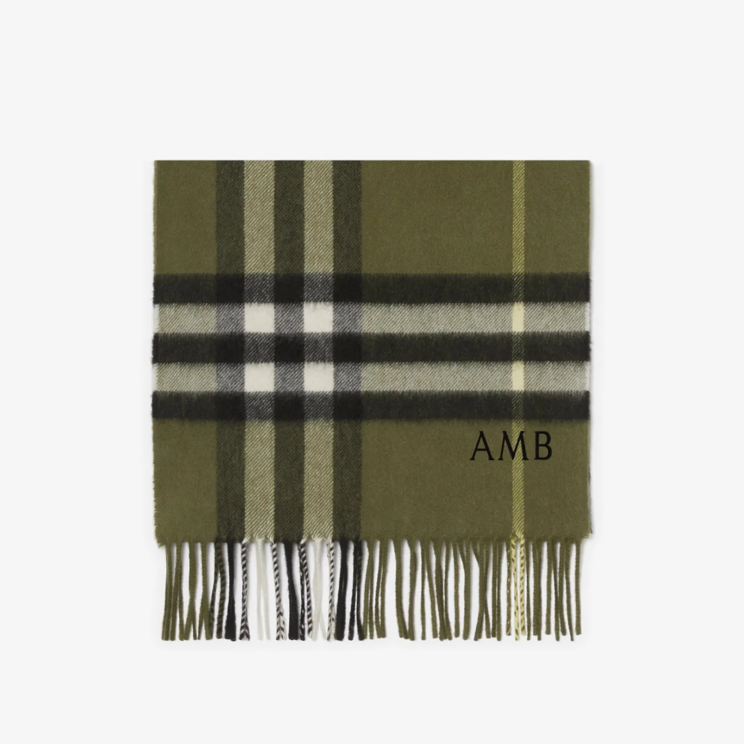 Check Cashmere Scarf