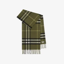 Check Cashmere Scarf