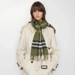 Check Cashmere Scarf