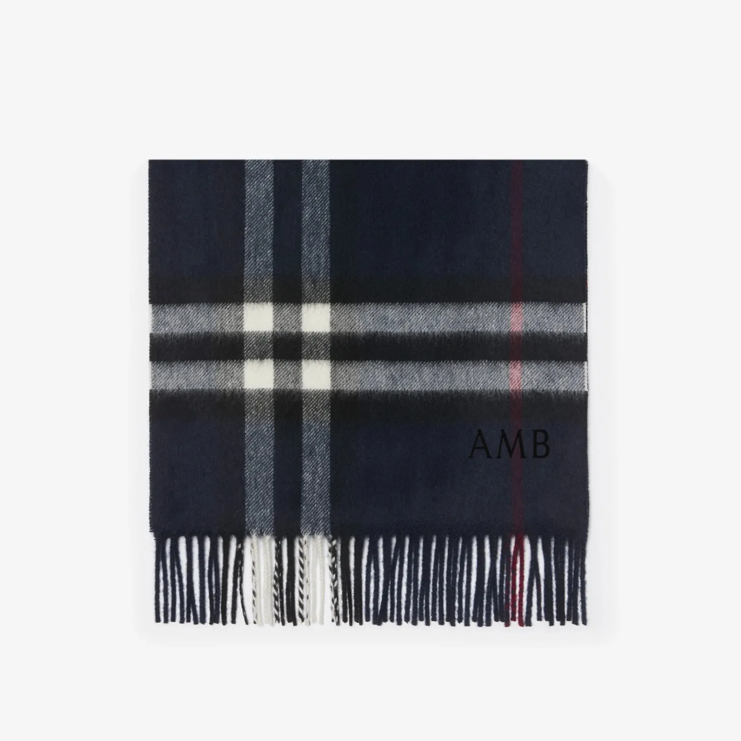Check Cashmere Scarf