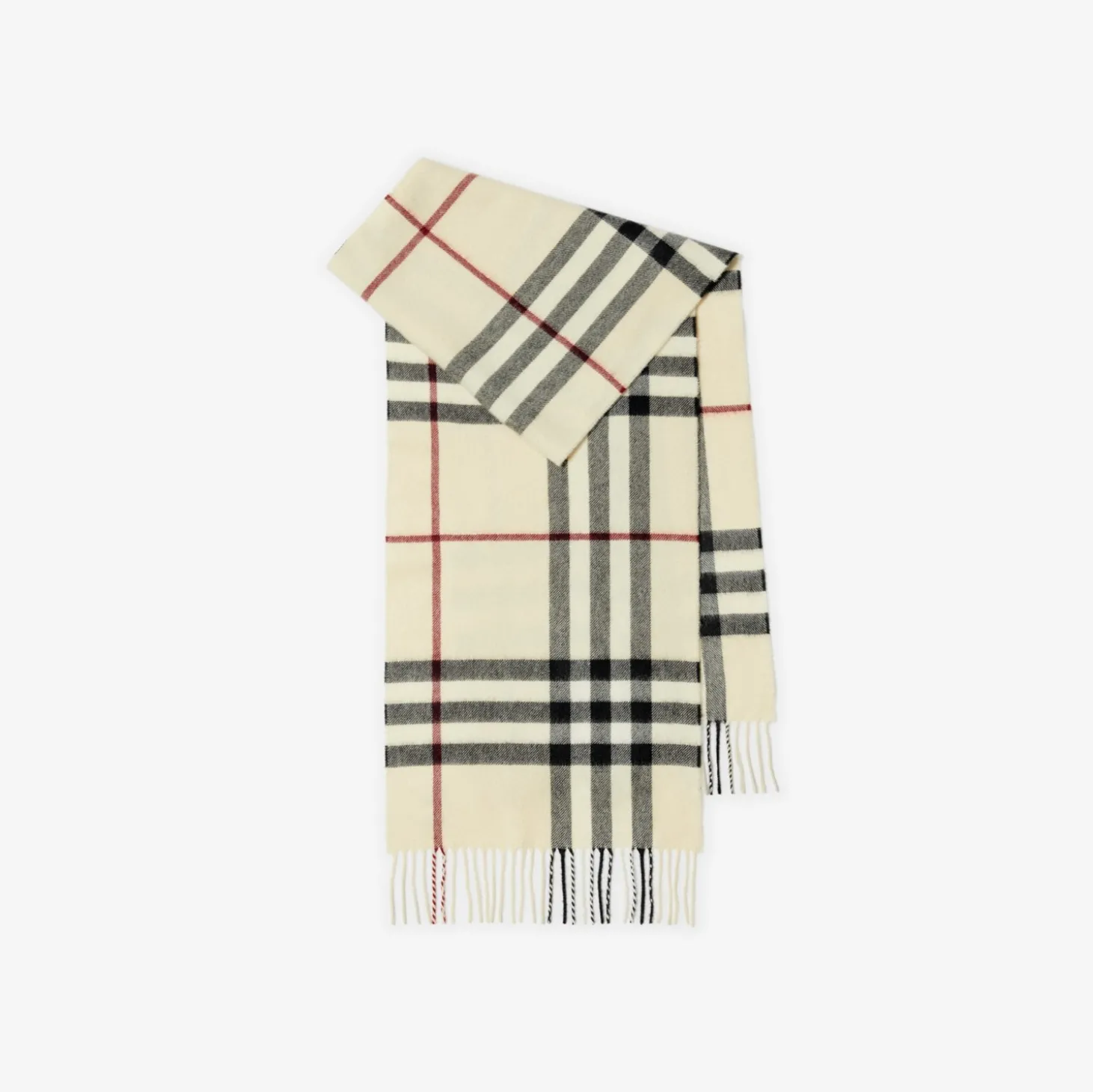Check Cashmere Scarf