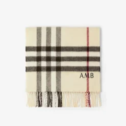 Check Cashmere Scarf