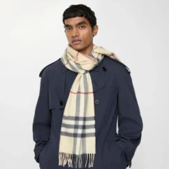 Check Cashmere Scarf