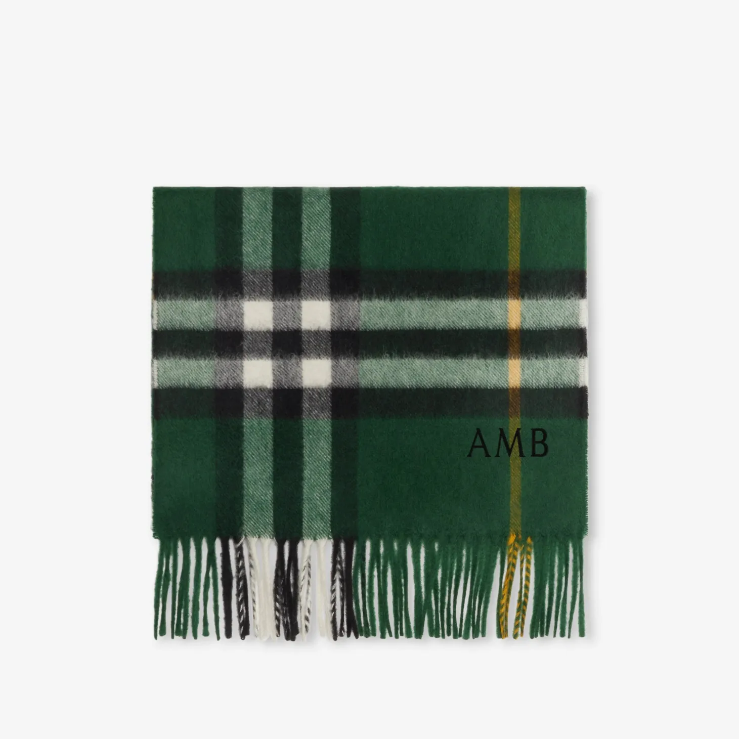 Check Cashmere Scarf