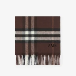 Check Cashmere Scarf