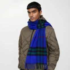 Check Cashmere Scarf