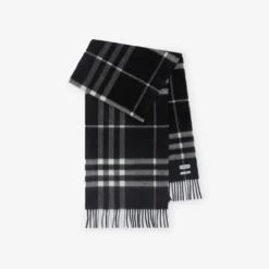 Check Cashmere Scarf