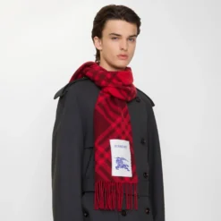 Check Cashmere Scarf