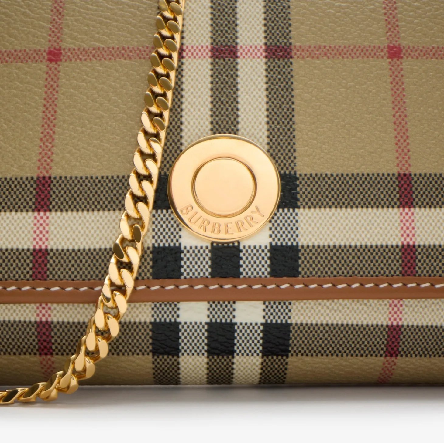 Check Chain Strap Wallet