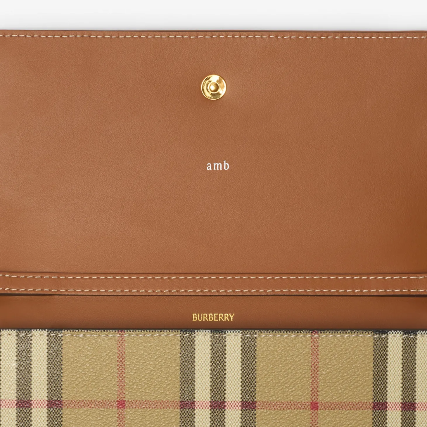 Check Chain Strap Wallet