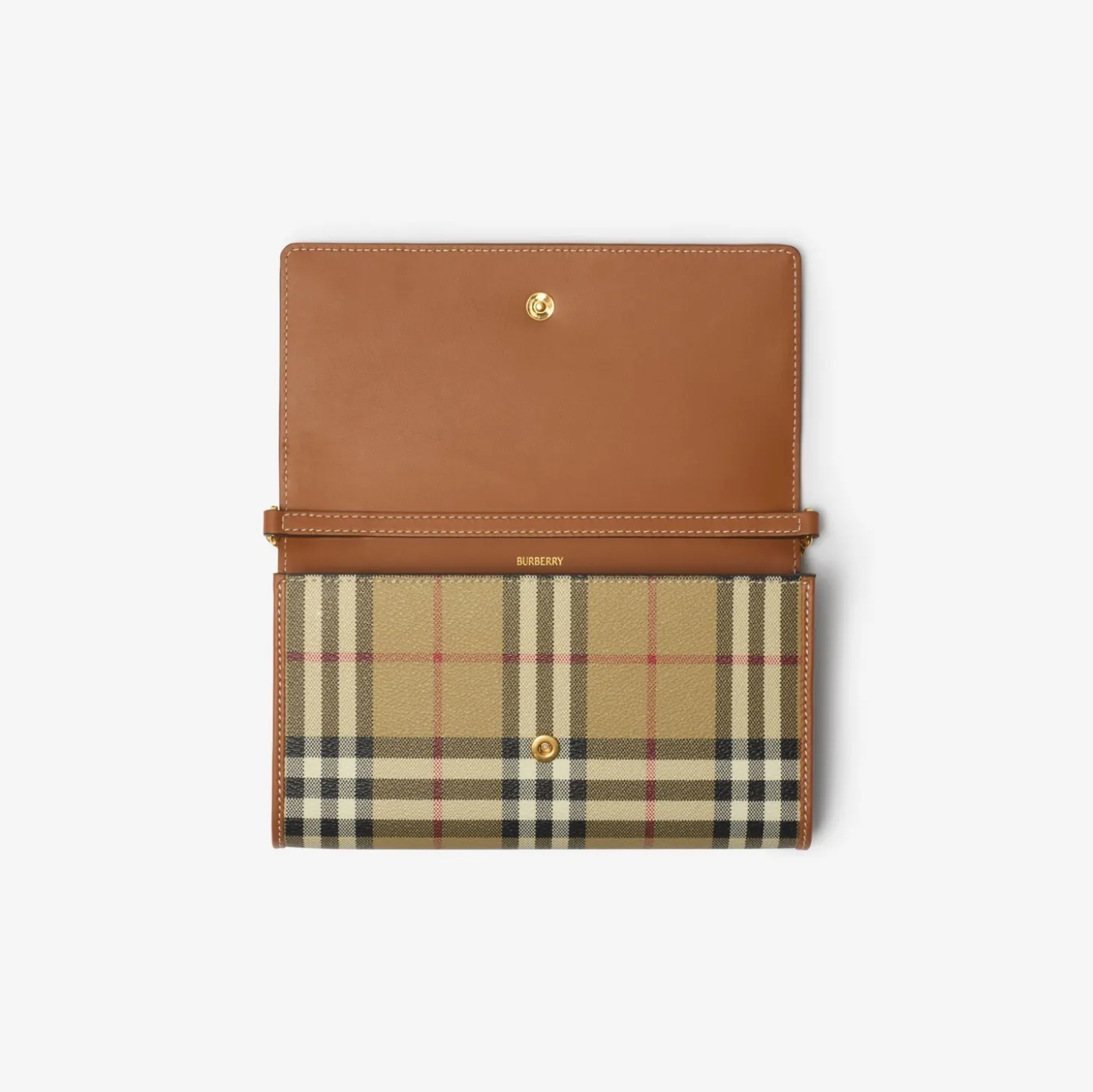 Check Chain Strap Wallet