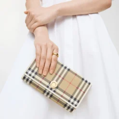 Check Chain Strap Wallet