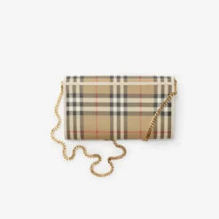 Check Chain Strap Wallet