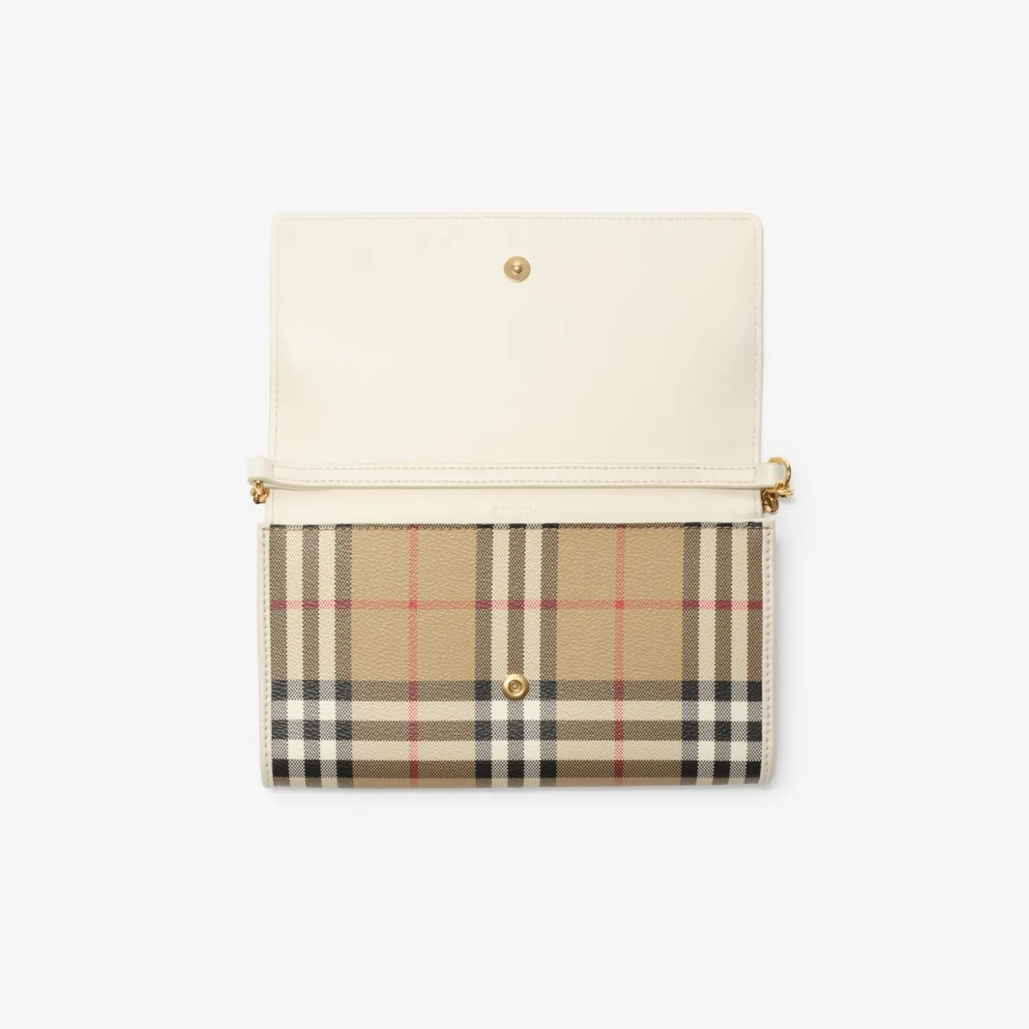 Check Chain Strap Wallet