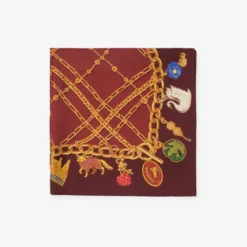 Check Charm Silk Scarf