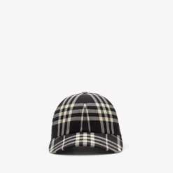 Check Cotton Baseball Cap