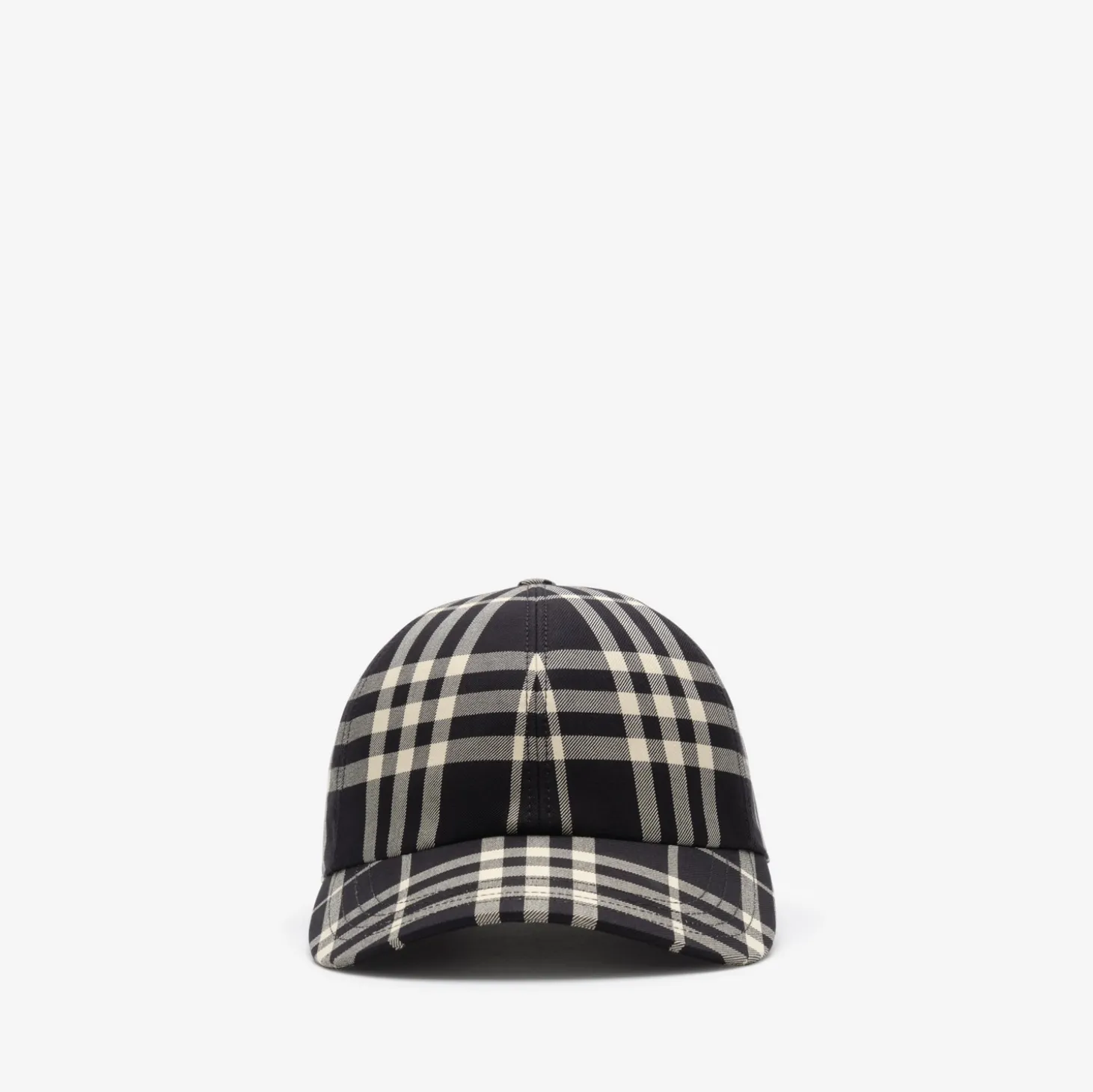 Check Cotton Baseball Cap