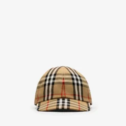 Check Cotton Baseball Cap