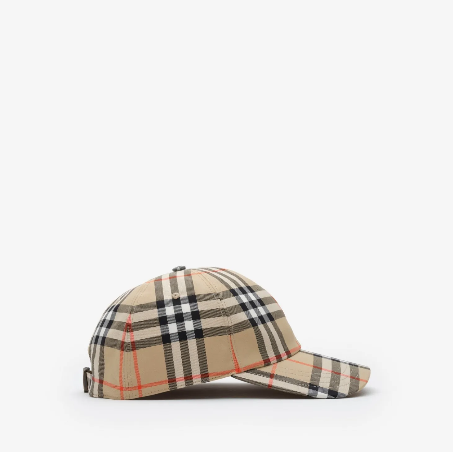 Check Cotton Baseball Cap