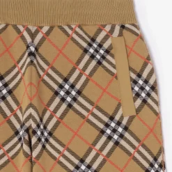 Check Cotton Blend Shorts