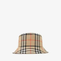 Check Cotton Bucket Hat