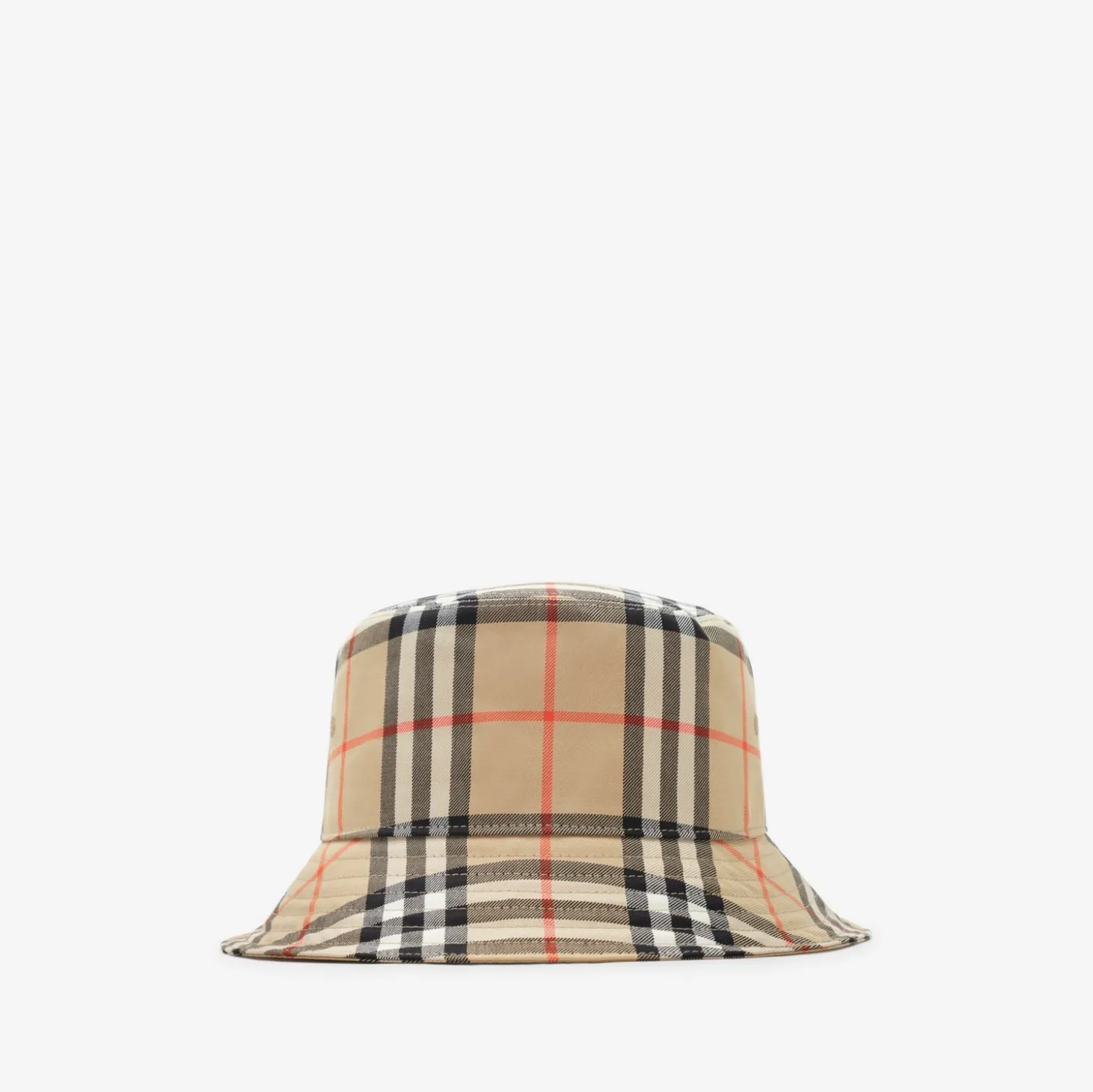 Check Cotton Bucket Hat