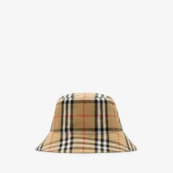 Check Cotton Bucket Hat