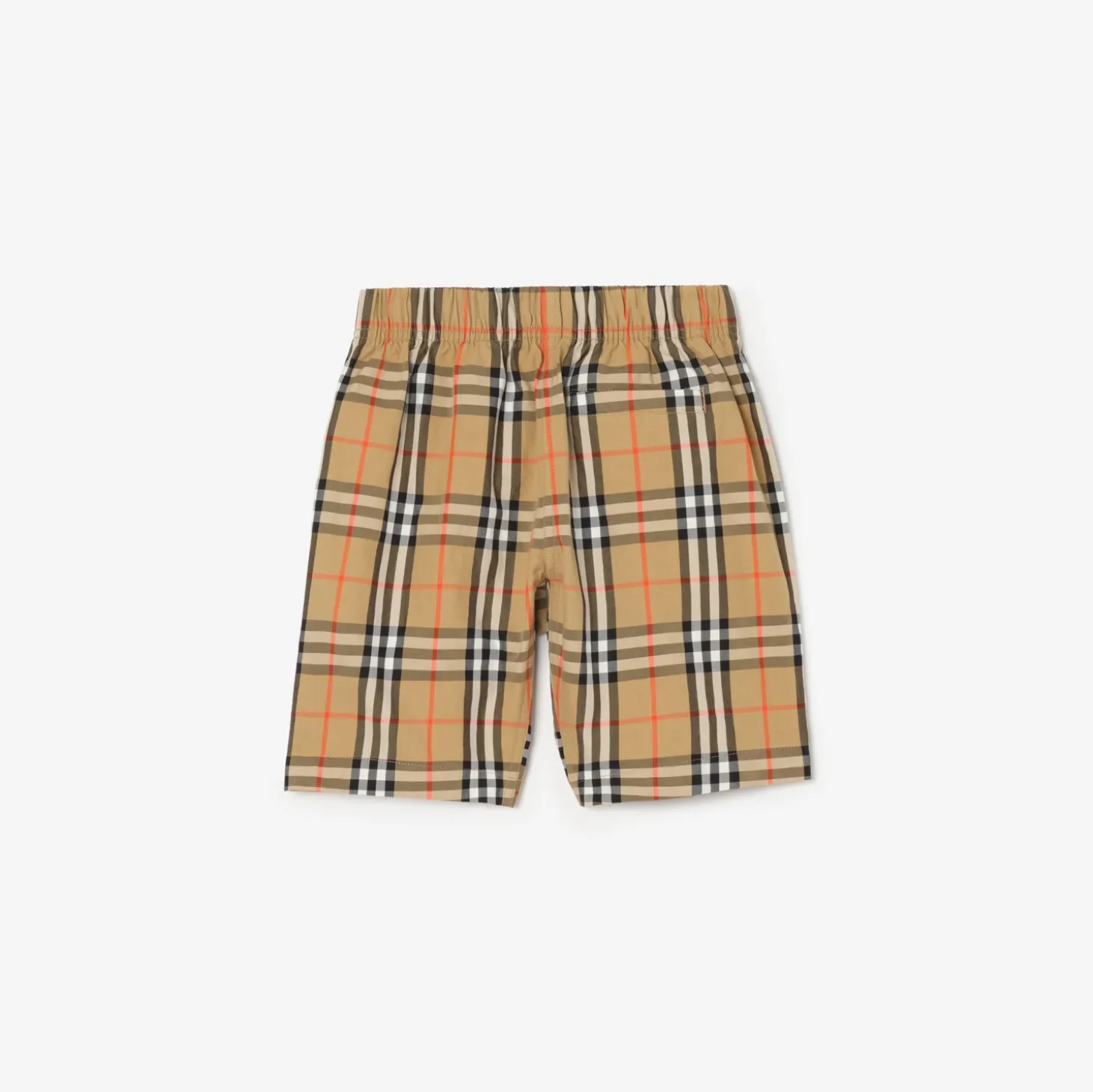 Check Cotton Cargo Shorts