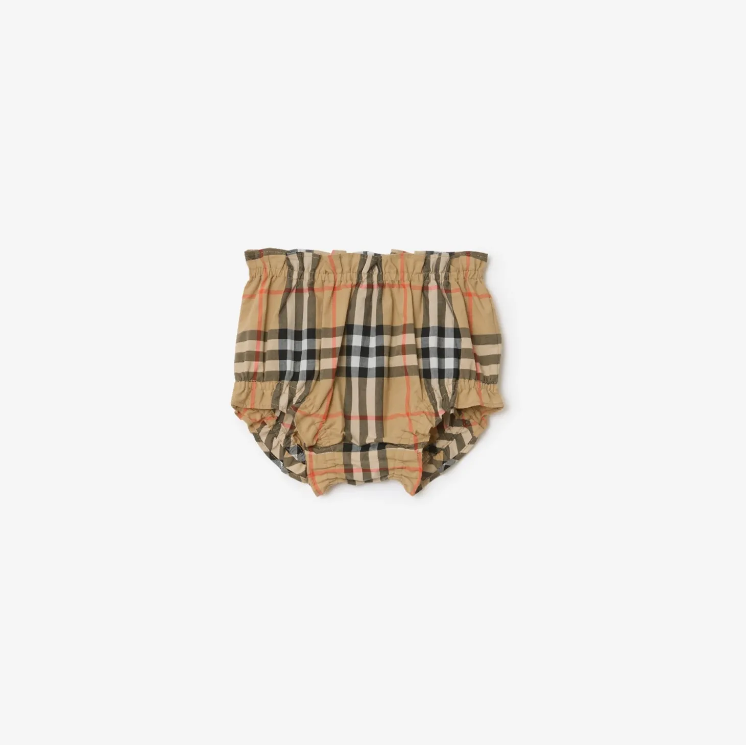 Check Cotton Dress with Bloomers