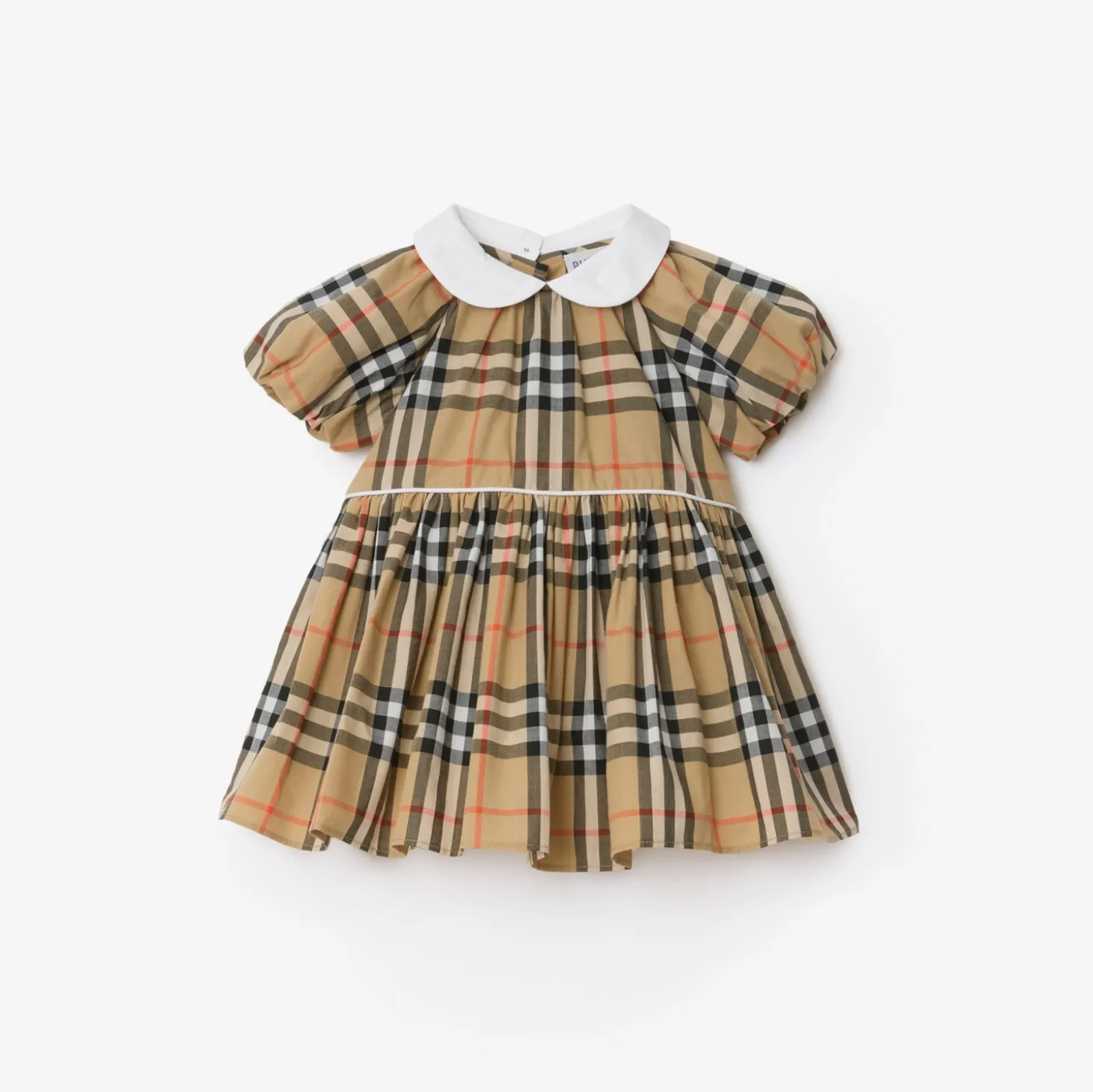 Check Cotton Dress with Bloomers
