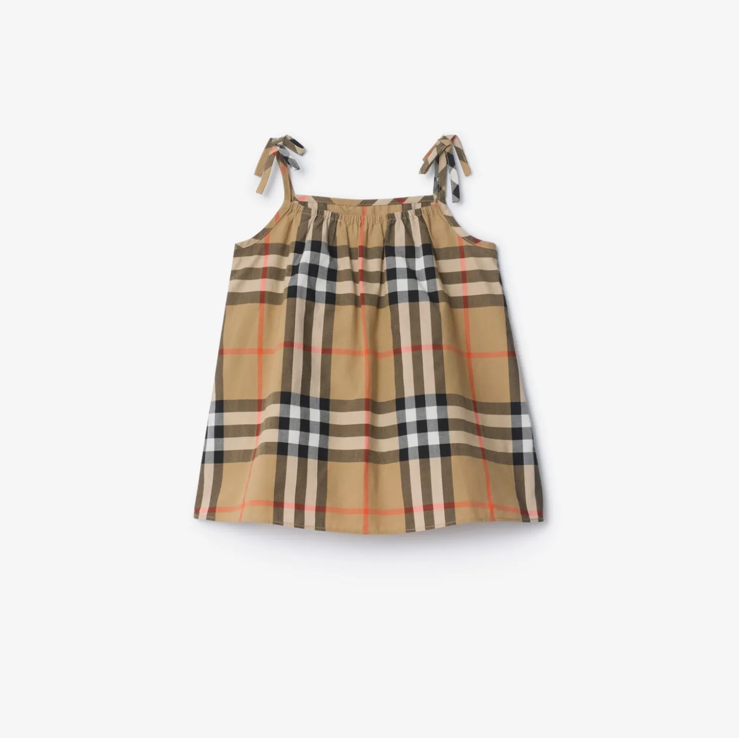 Check Cotton Dress with Bloomers