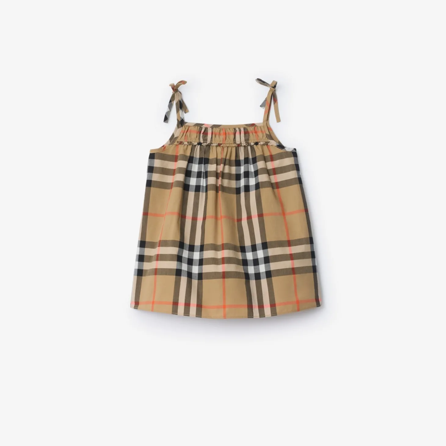 Check Cotton Dress with Bloomers