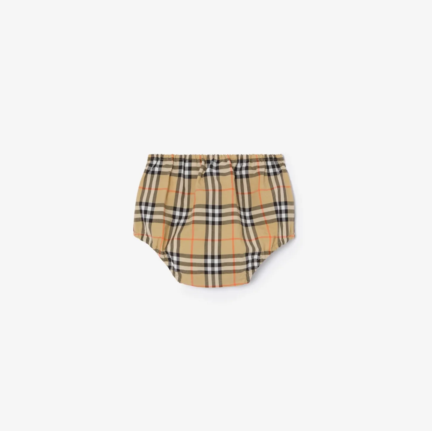 Check Cotton Dress with Bloomers