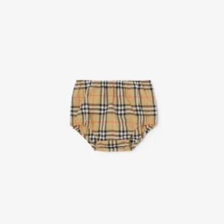 Check Cotton Dress with Bloomers