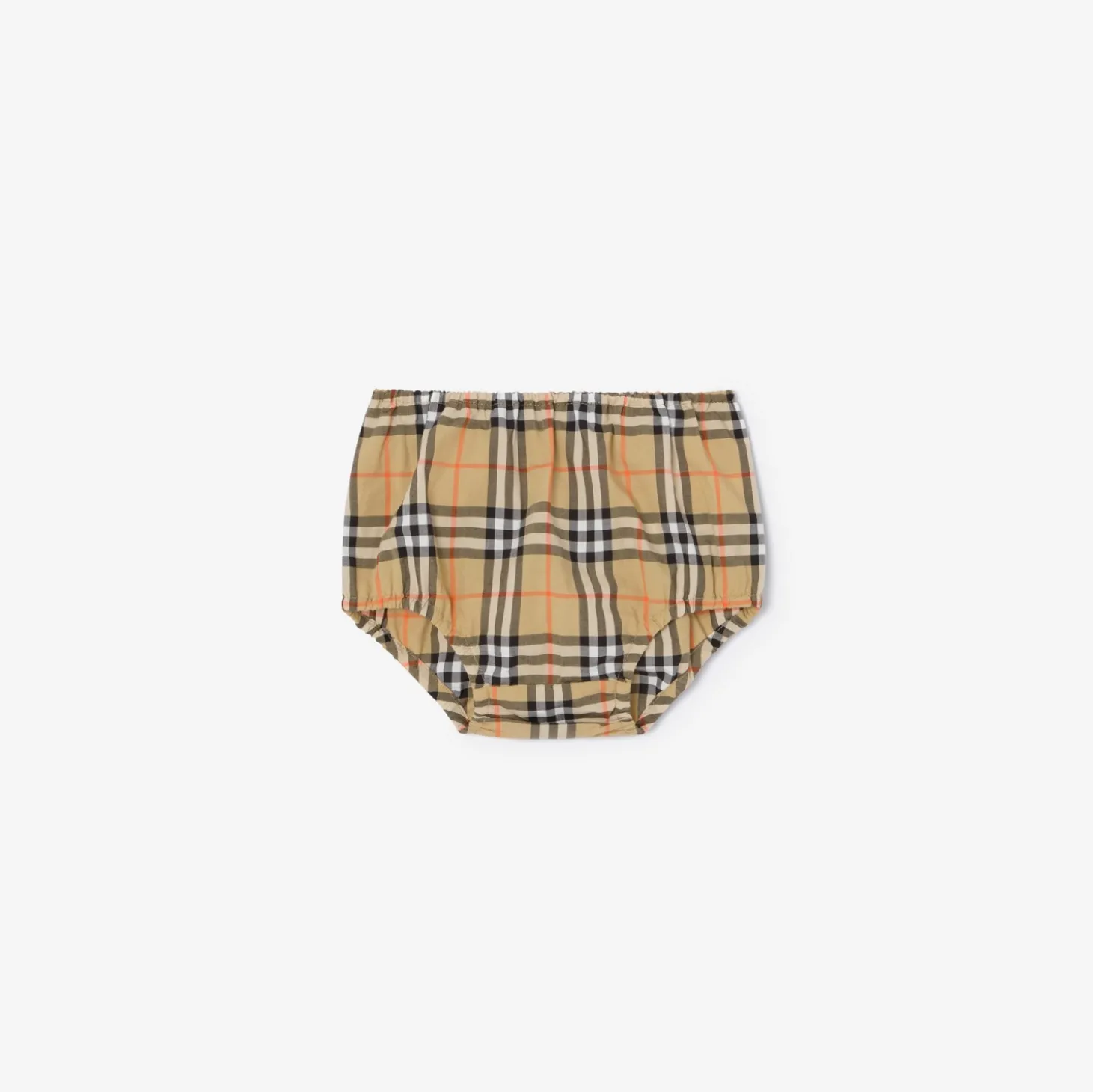 Check Cotton Dress with Bloomers