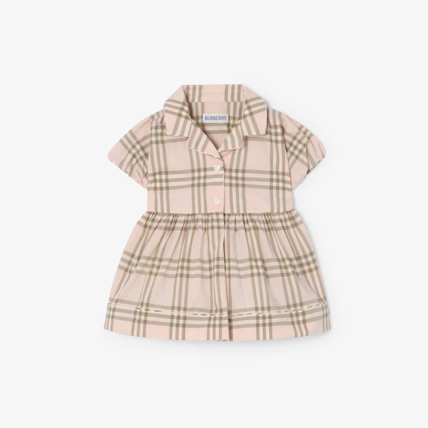 Check Cotton Dress with Bloomers