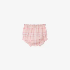 Check Cotton Dress with Bloomers
