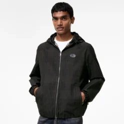 Check Cotton Newport Hooded Jacket