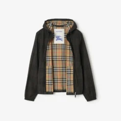 Check Cotton Newport Hooded Jacket