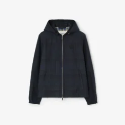 Check Cotton Newport Hooded Jacket