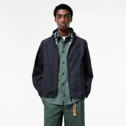 Check Cotton Newport Hooded Jacket